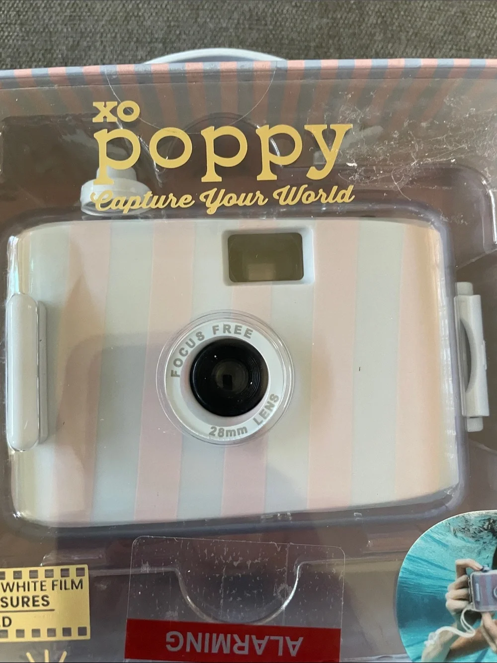 Poppy Waterproof Pink & White Film Camera -